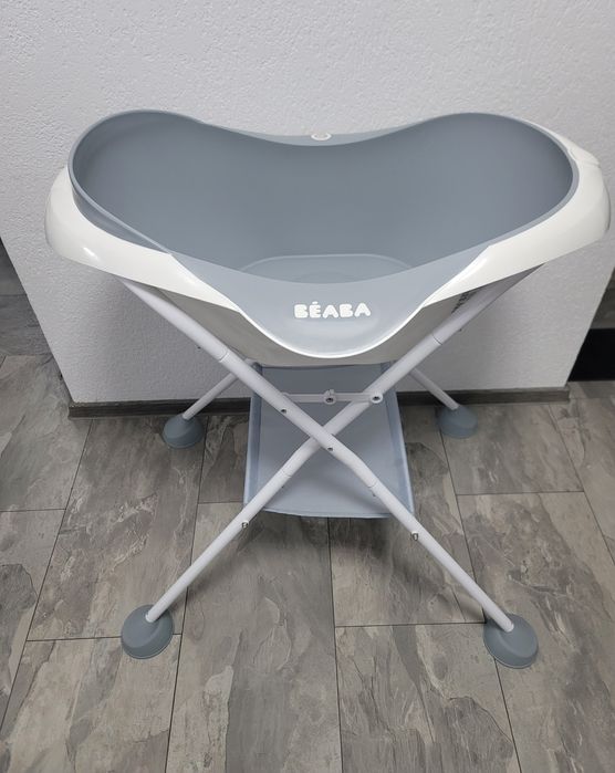 Set complet BEABA – Cadita Camele’o + Suport cu picioare + Suport bebe