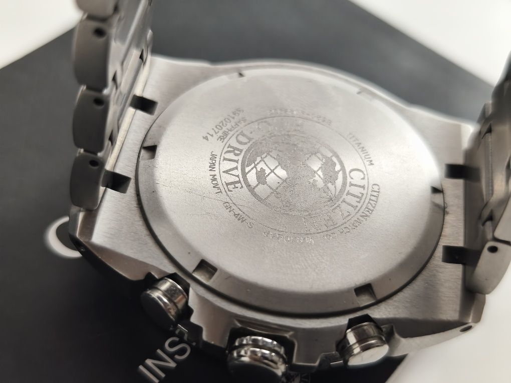 Citizen Solar Eco Drive Aviator Pilot Chronograph Titanium