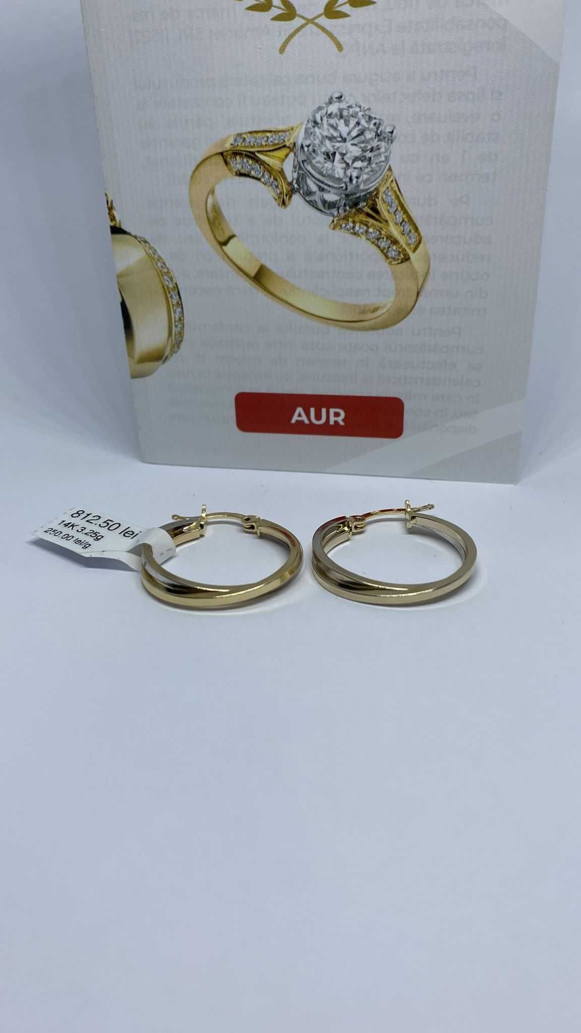 Cercei aur 14K 3.25g (Ag18 Tutora b.24227)