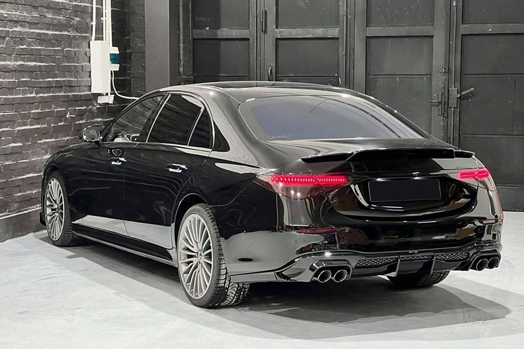 W223 Brabus пакет преден лип дифузьор накрайници спойлер LED