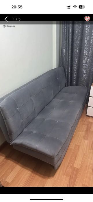 Диван темно серый