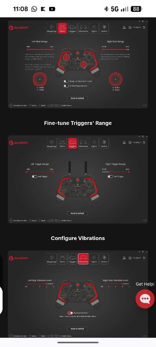Gamesir t4k controller gaming cu fir.