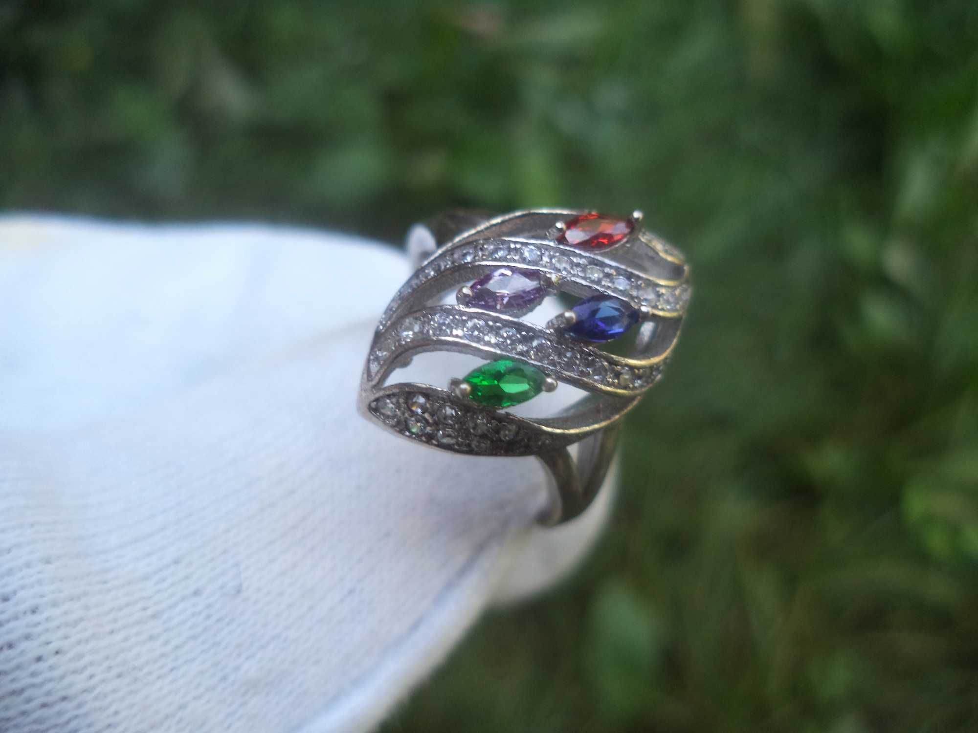 Старинни сребърни мега луксозни изящни пръстени