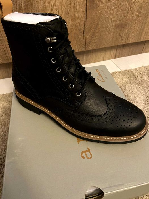 Cizme barbati Clarks Batcombe Lord negre marime 43 46 Noi
