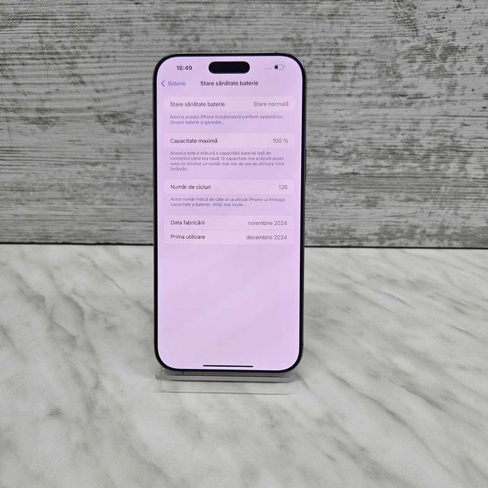 iPhone 16 Pro Max 256GB Desert Titanium 100% Zeus Amanet Vitan 3483