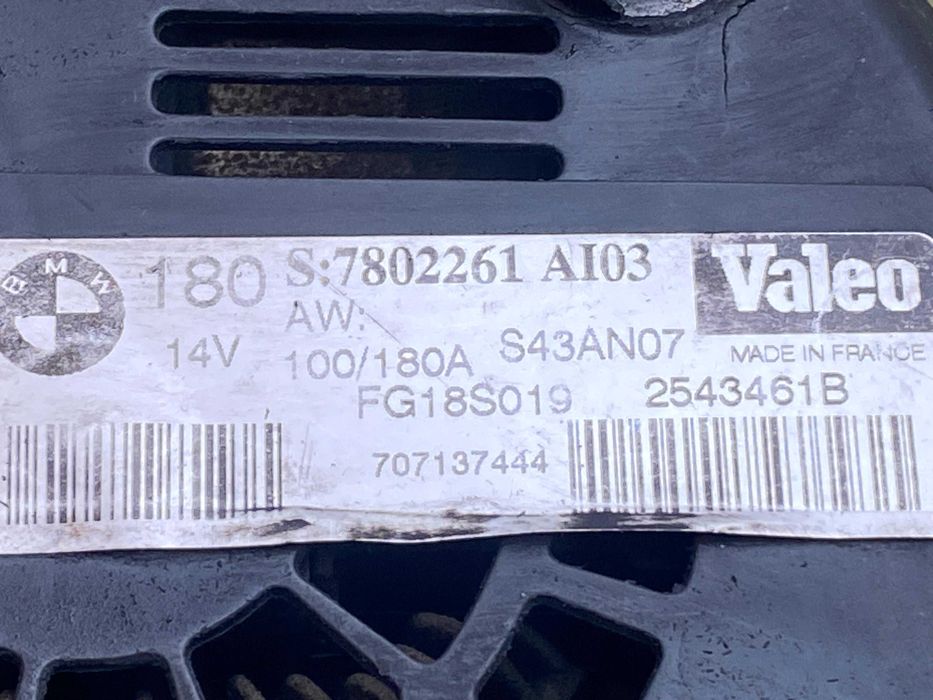 Alternator BMW E90 320d N47 (177CP) – Valeo 14V 180A, original