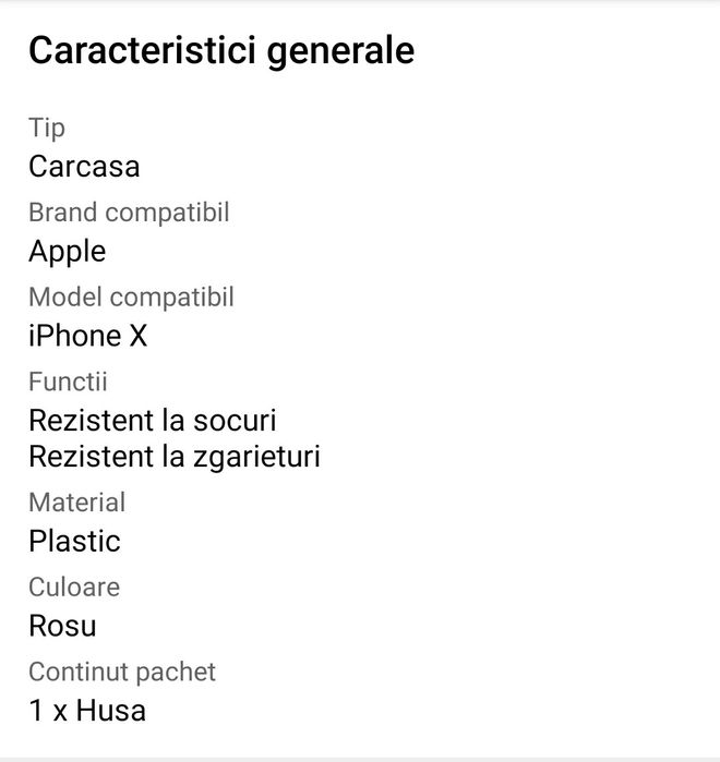 Husa de protectie Vetter Smart Case Easy Grip pentru Apple iPhone X