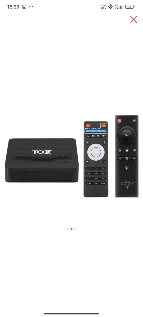 приставка TOX 4 4/32gb андроид тв
