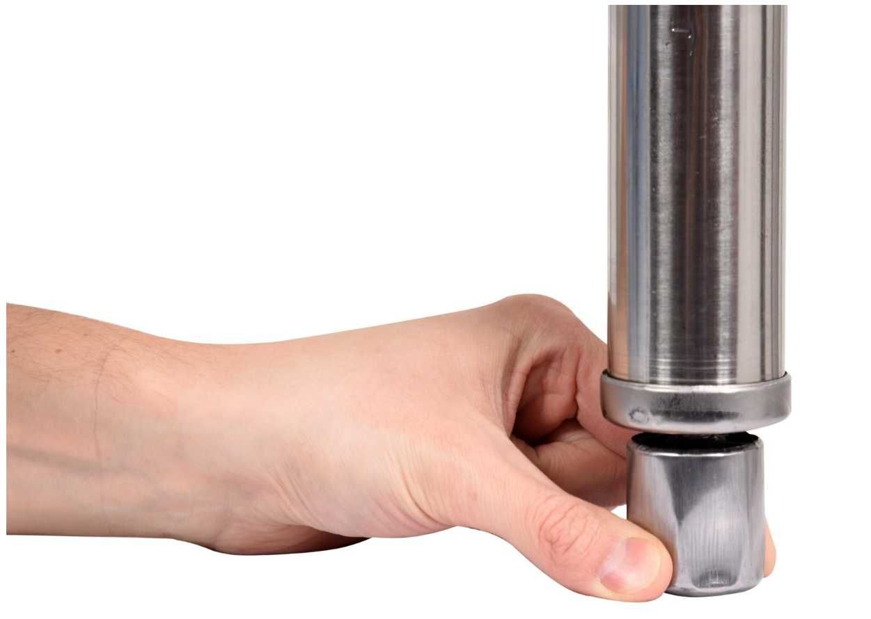 Masă Inox 1400x700x850 mm cu Rebord si Poliță Inferioară Demontabilă