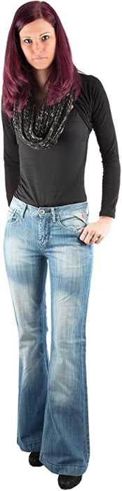 Blugi jeans dama evazati TEDDY'S SWISS DENIM Kylie 31 - 34 - noi