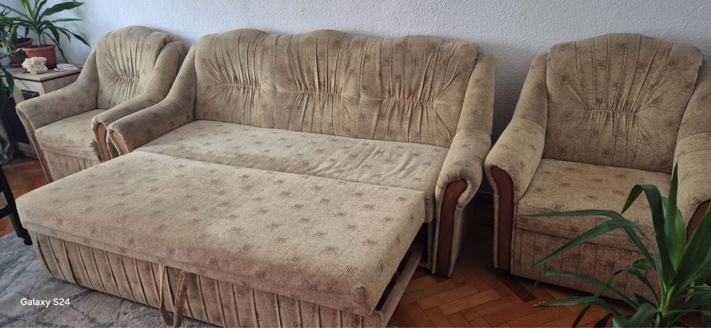 Canapea Extensibila plus 2 Fotolii Vand Urgent