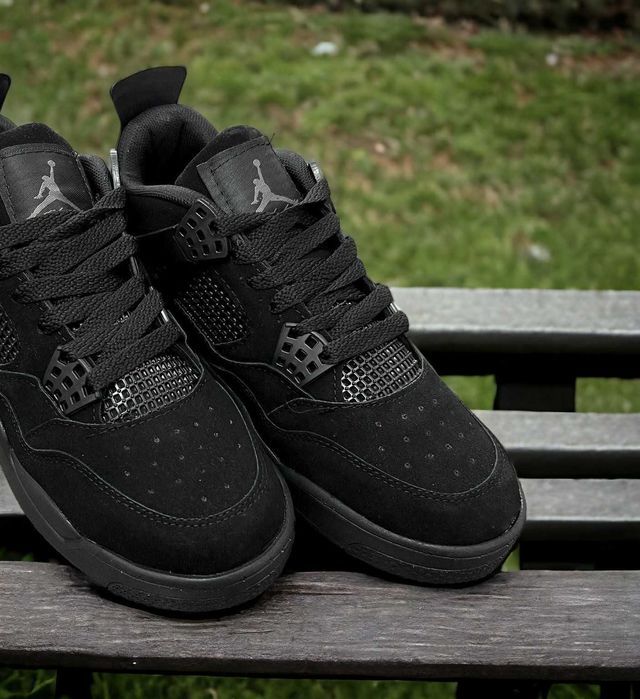 Adidasi Nike Air Jordan 4 Retro Black l Produs NOU 2024 Baieti Unisex