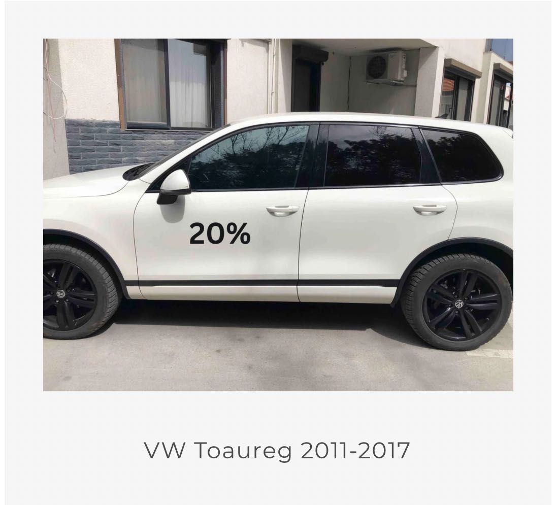 Затъмняващи плаки за авто прозорци с 20%, 10% и 5% светлопропускливост