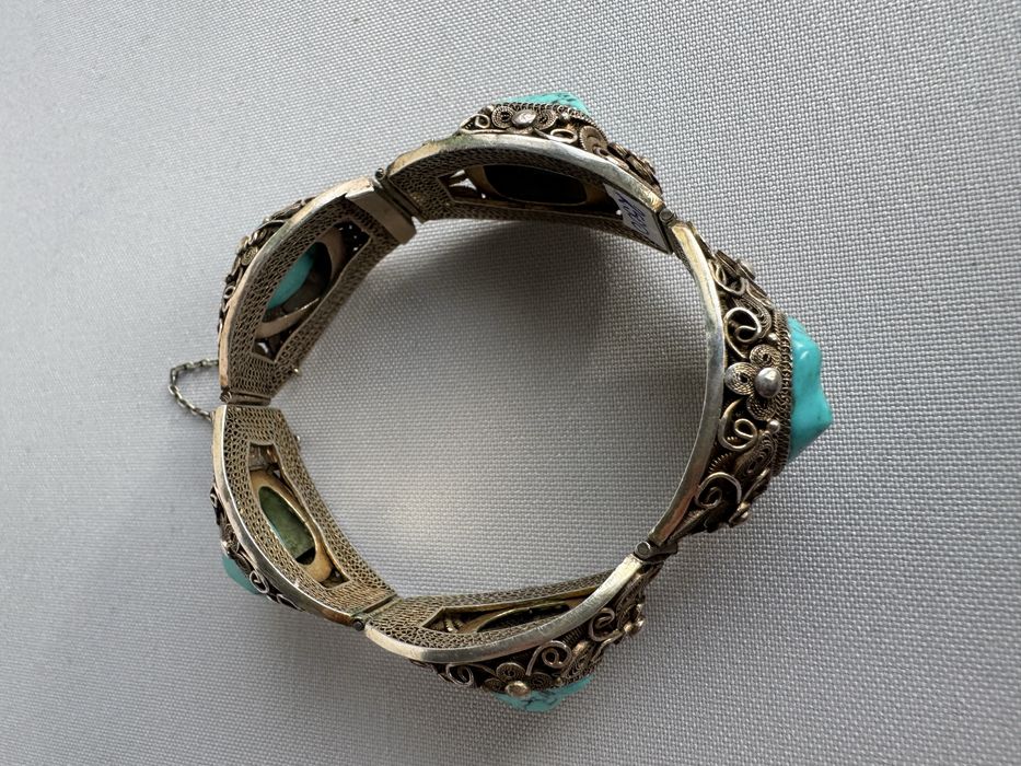 Bratara argint si turcoaz China Veche