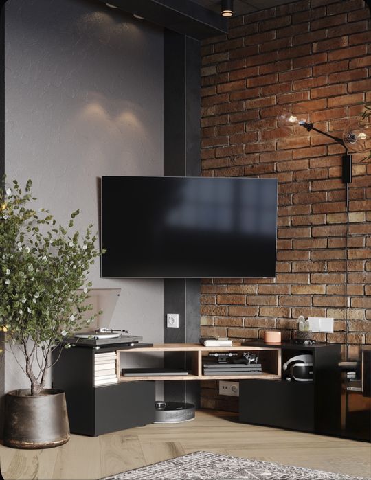 ТВ тумба трансформер угловая