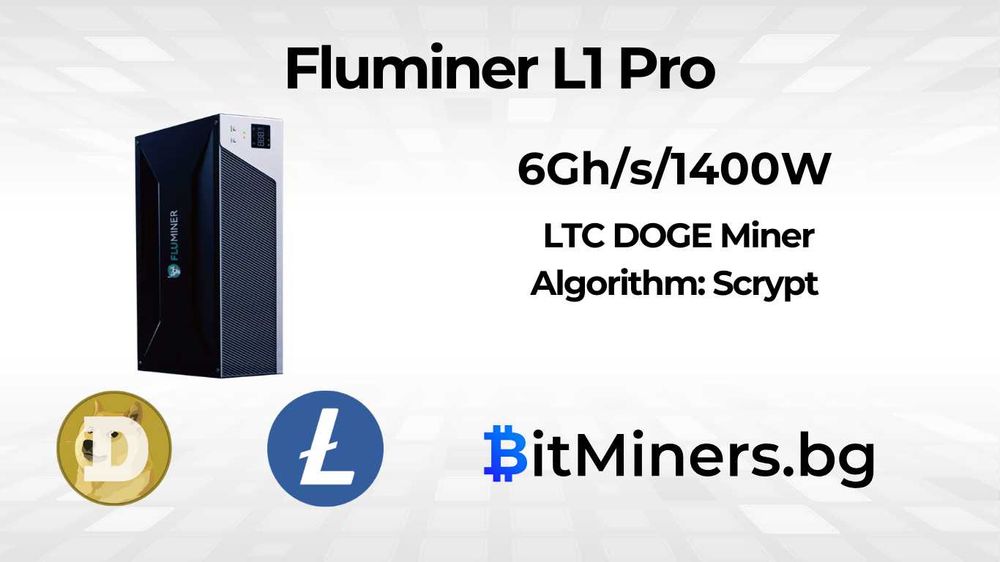 Fluminer L1 Pro – 6Gh/s 1400W –  LTC DOGE майнър