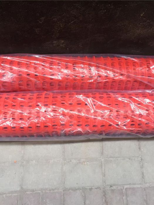 Оранжевая пластиковая сетка безопасности, пластиковый забор, сетка для