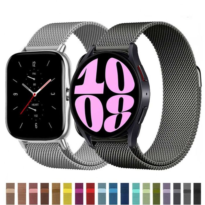 Curea milanese 20mm 22mm Samsung Galaxy Huawei Watch Amazfit Garmin