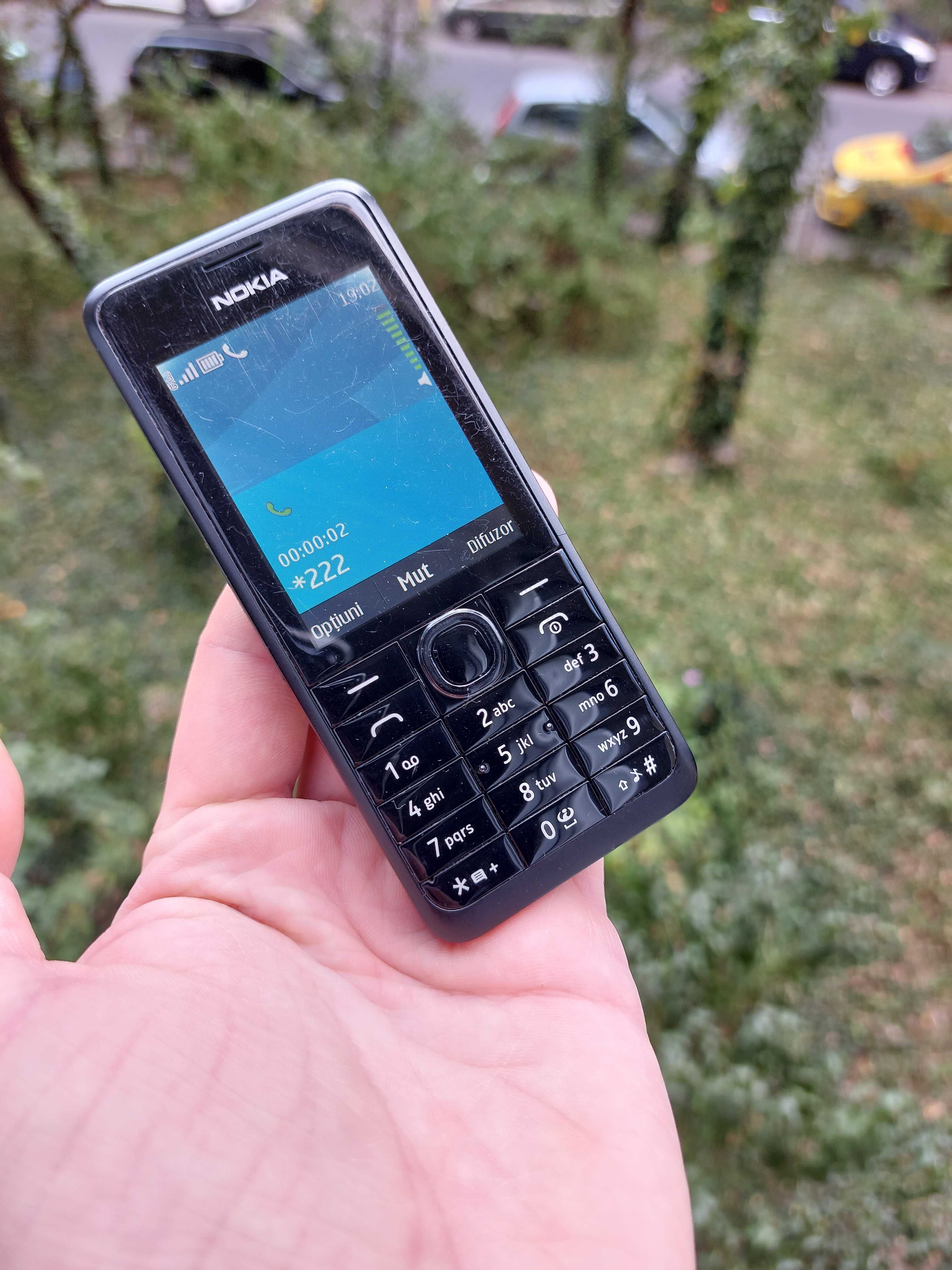 Nokia 301 negru original necodat meniu romana putine vb ore pe el