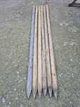 220 Stalpi lemn tratati, diametru 6-7 cm, lungime 2m, 15 lei/buc