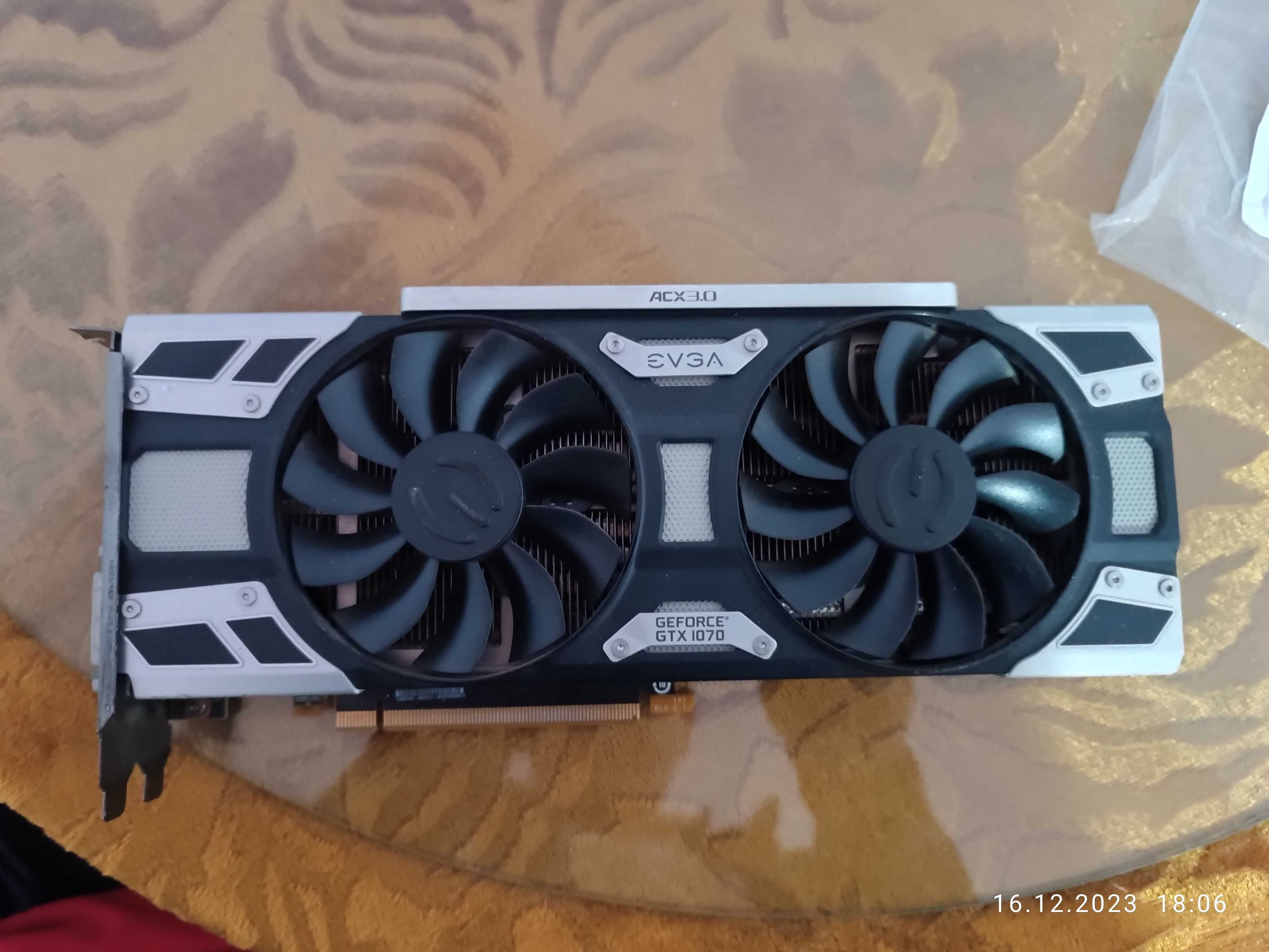 Видеокарта EVGA GeForce GTX 1070 GAMING 8GB GDDR5