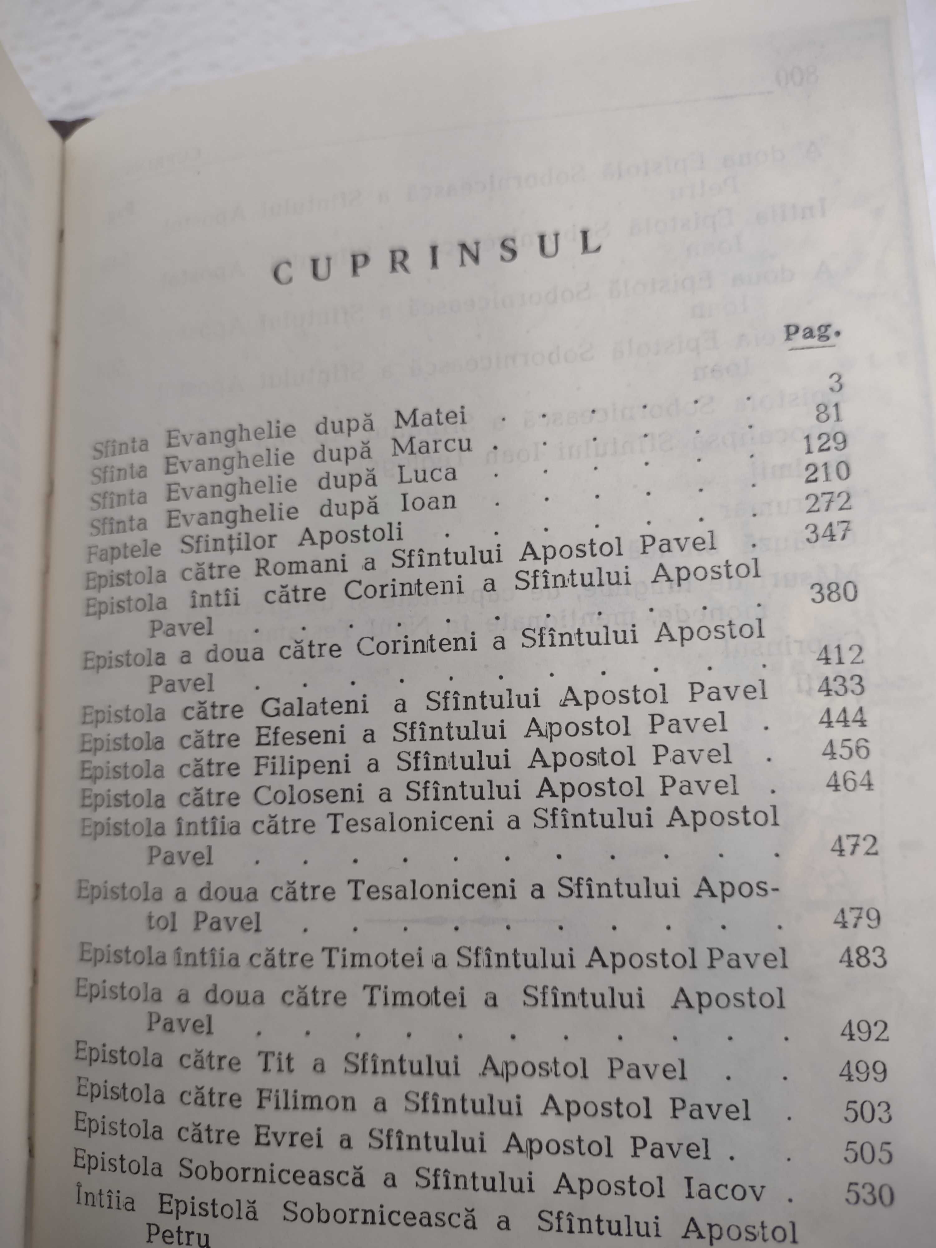 Biblia Noul Testament cu Psalmii, ortodoxe 1979