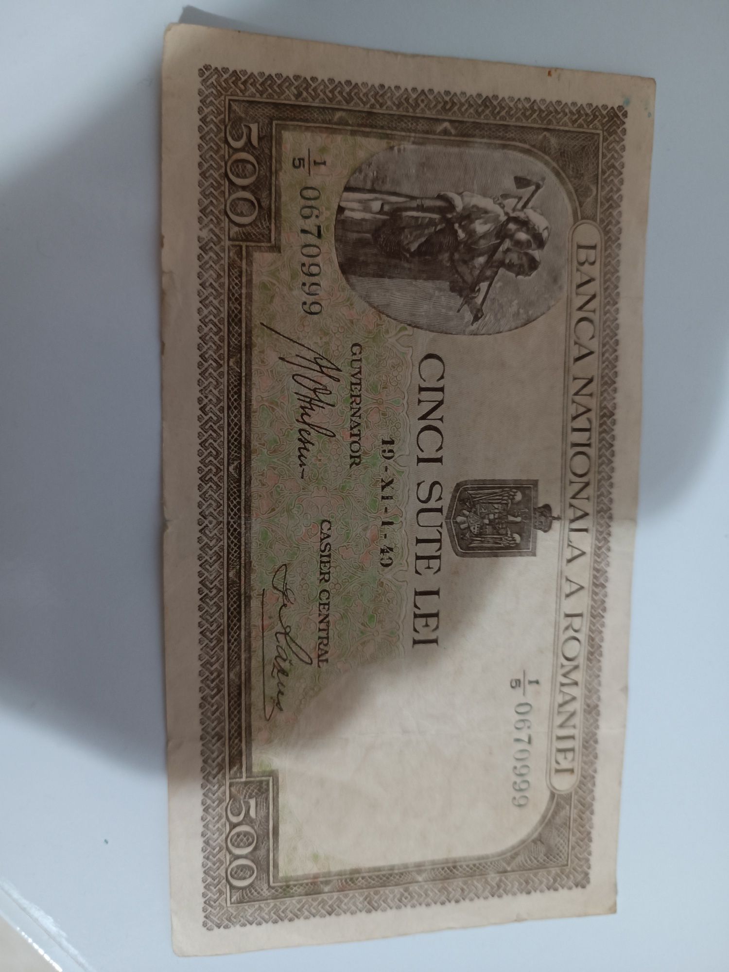 Bancnota 500 lei-1940