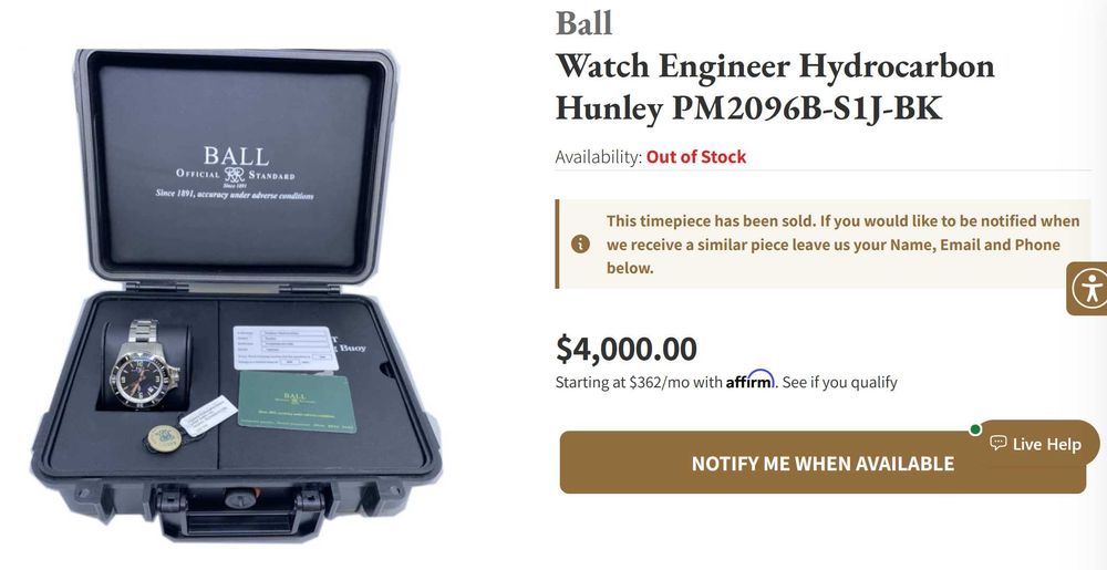 БАРТЕР Ball Engineer Hydrocarbon Hunley Diver