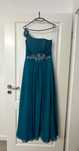 Rochie de gala lunga turcoaz