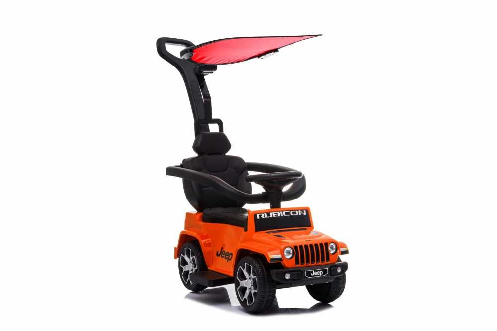Masinuta fara pedale cu maner parental Jeep Wrangler
