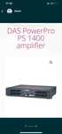 Amplificator DAS PS 1400