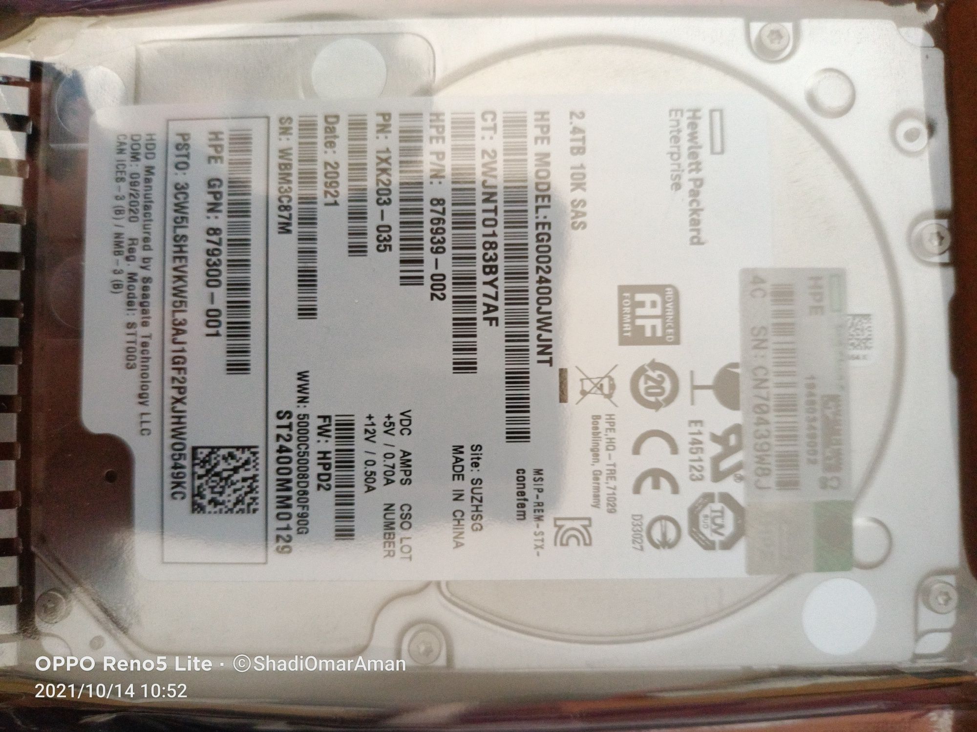 Продам жесткие диски для сервера 2.4TB SAS 2,5" 512e