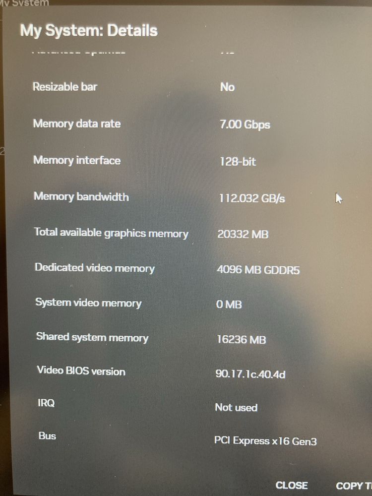 Dell Precision 5540 15.6" / 512GB SSD / i7 / 32GB RAM / NVIDIA T2000