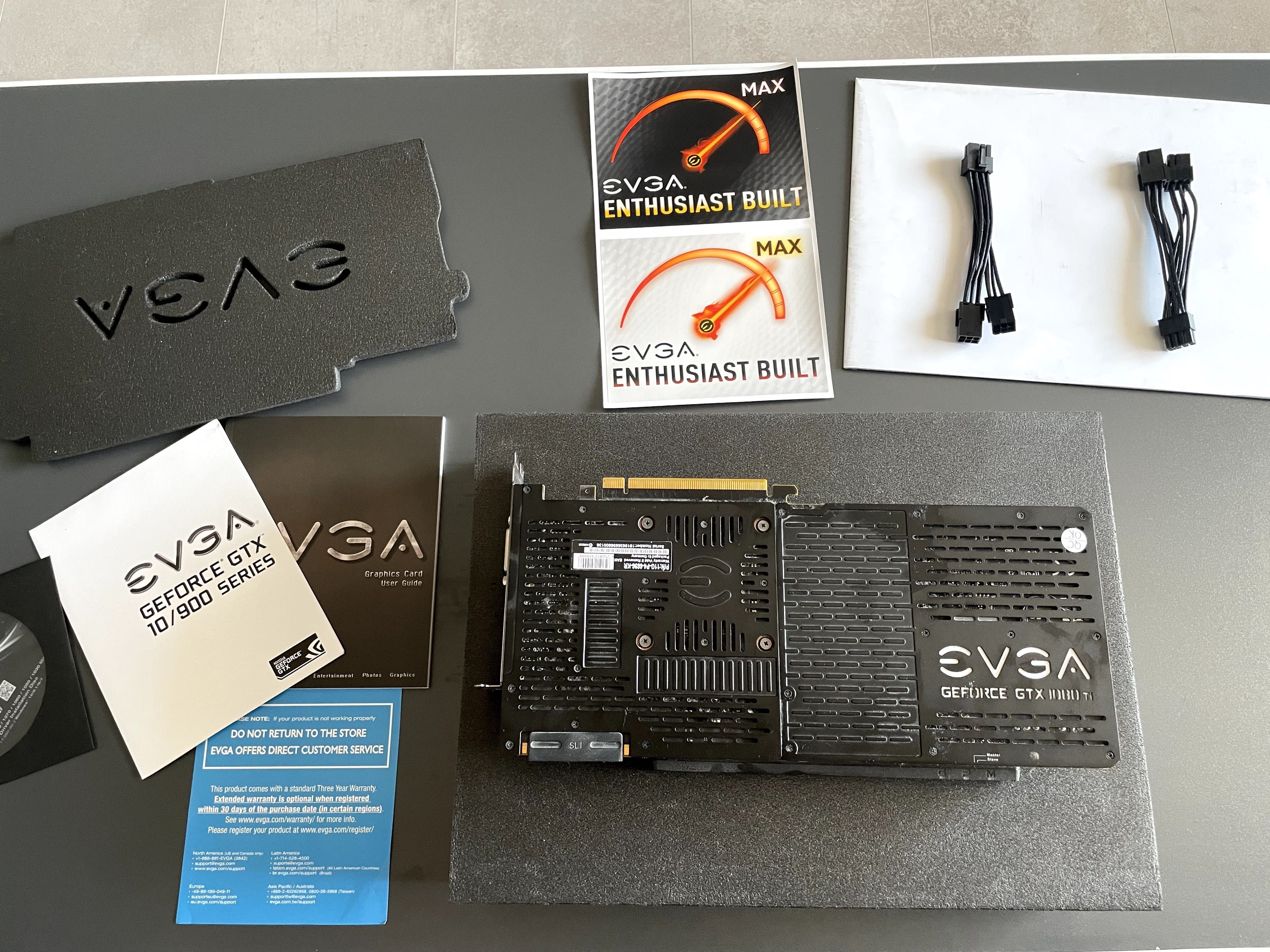 Геймърска видеокарта GEFORCE GTX 1080TI EVGA FTW3 11GB Пълен комплект