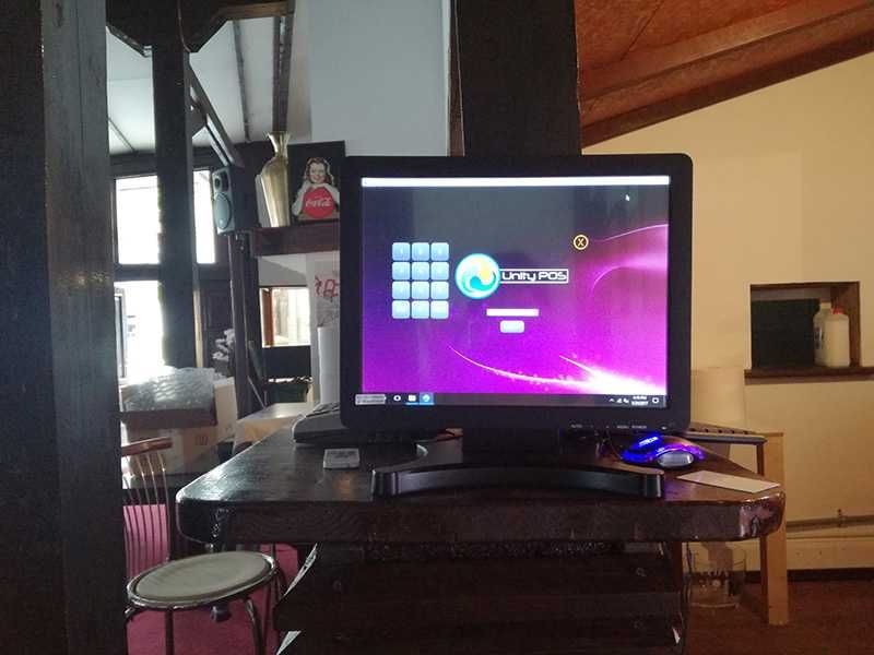 Pachet Bar Restaurant Gestiune+Vanzare: PC+touchscreen+soft Unity POS