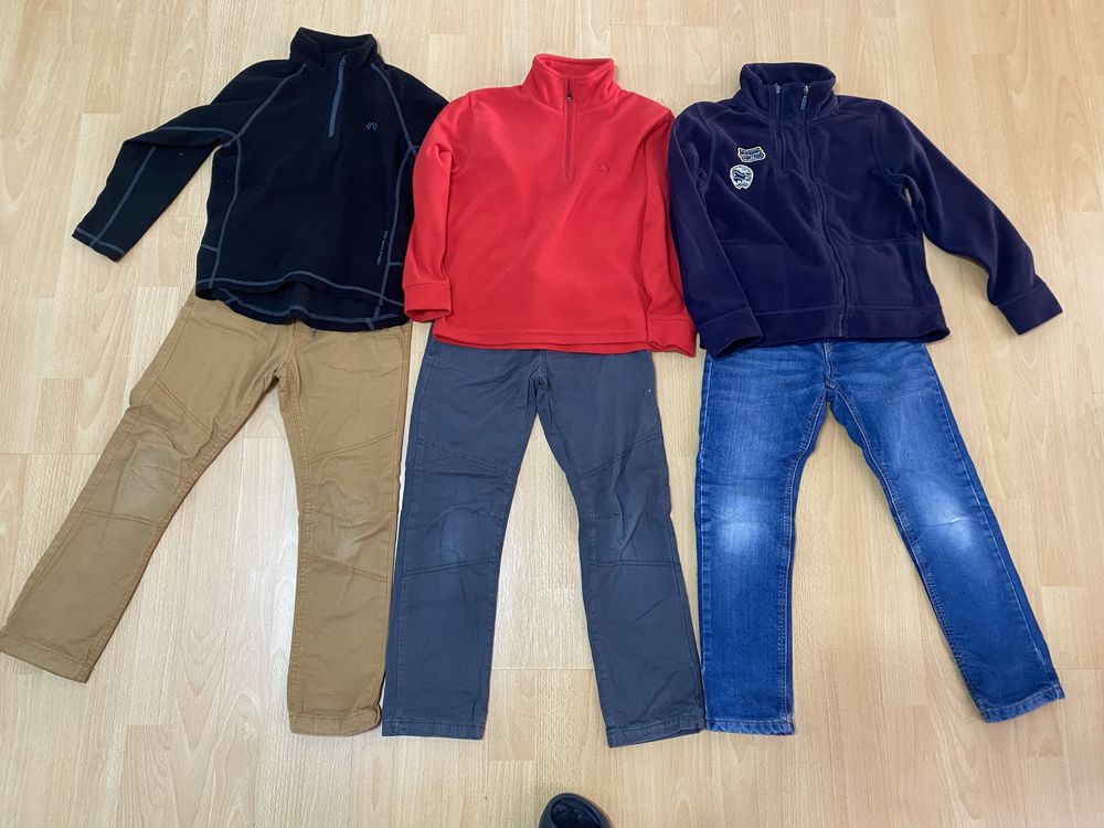 Lot / set Pantaloni captusiti + bluza polar