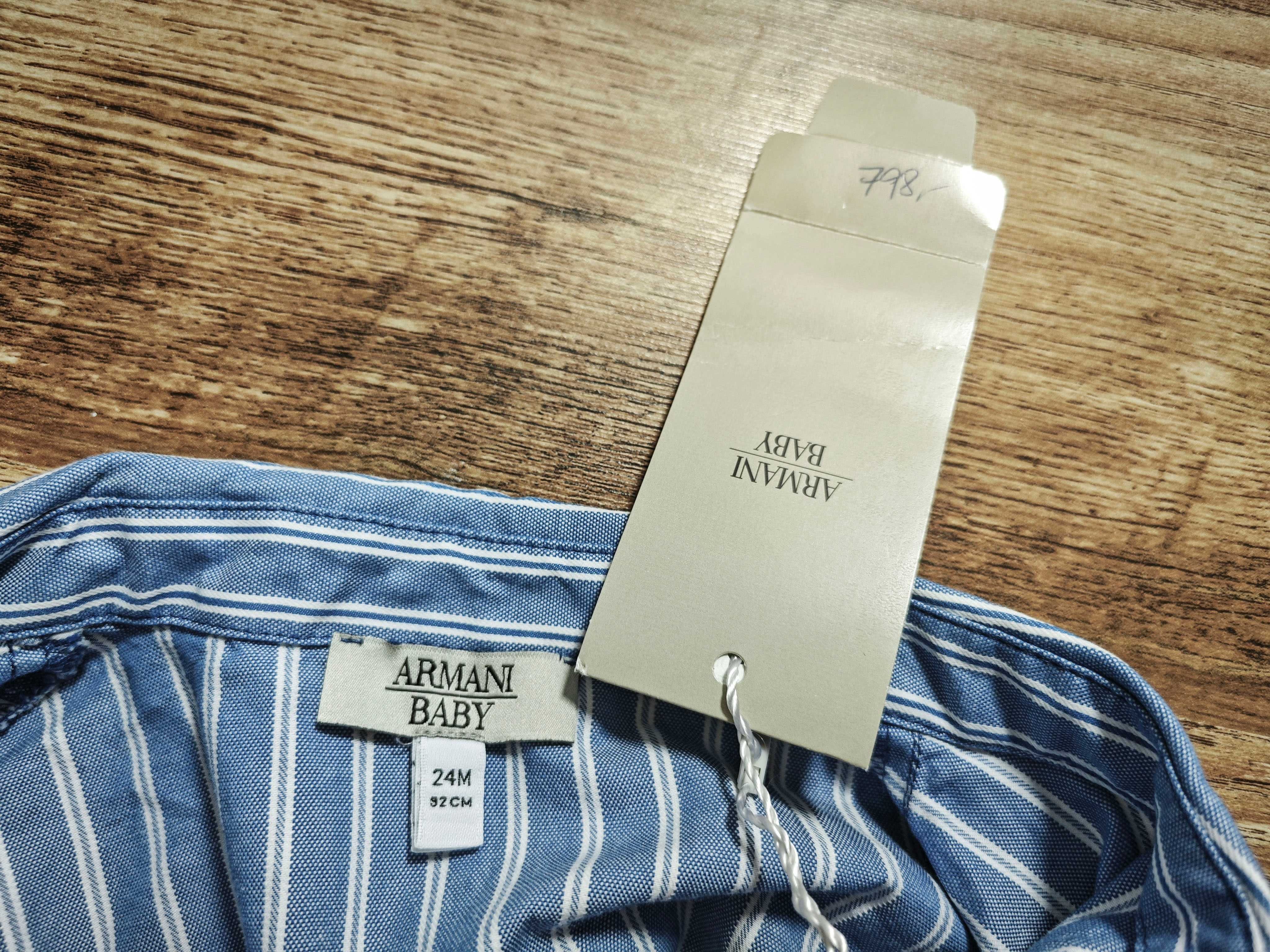 Armani Baby Оригинална детска риза размер 24 м  / 92 см  Нова