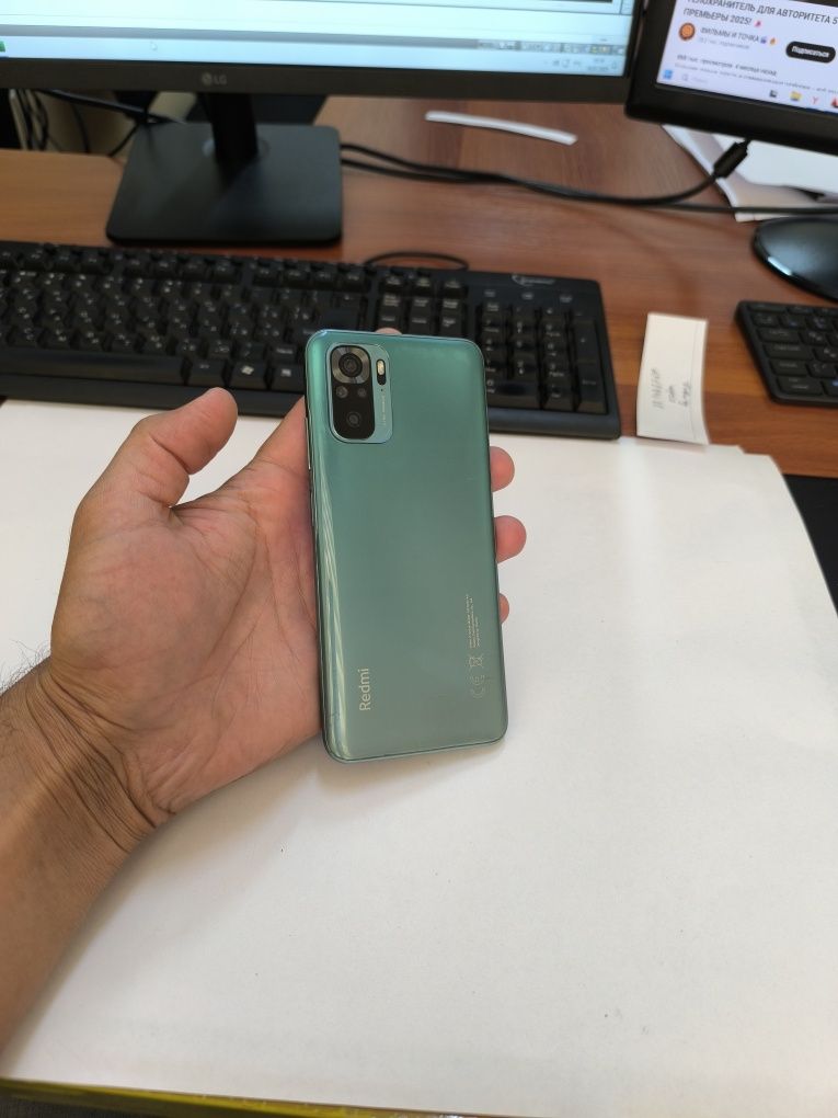 Redmi note 10 64gb(2022) ideal ochilmagan usta kurmagan aybi yuq t
