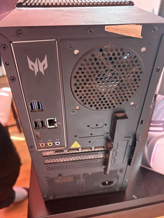 Гейминг сет компютър монитор слушалки мишка клавиатура и мауспад