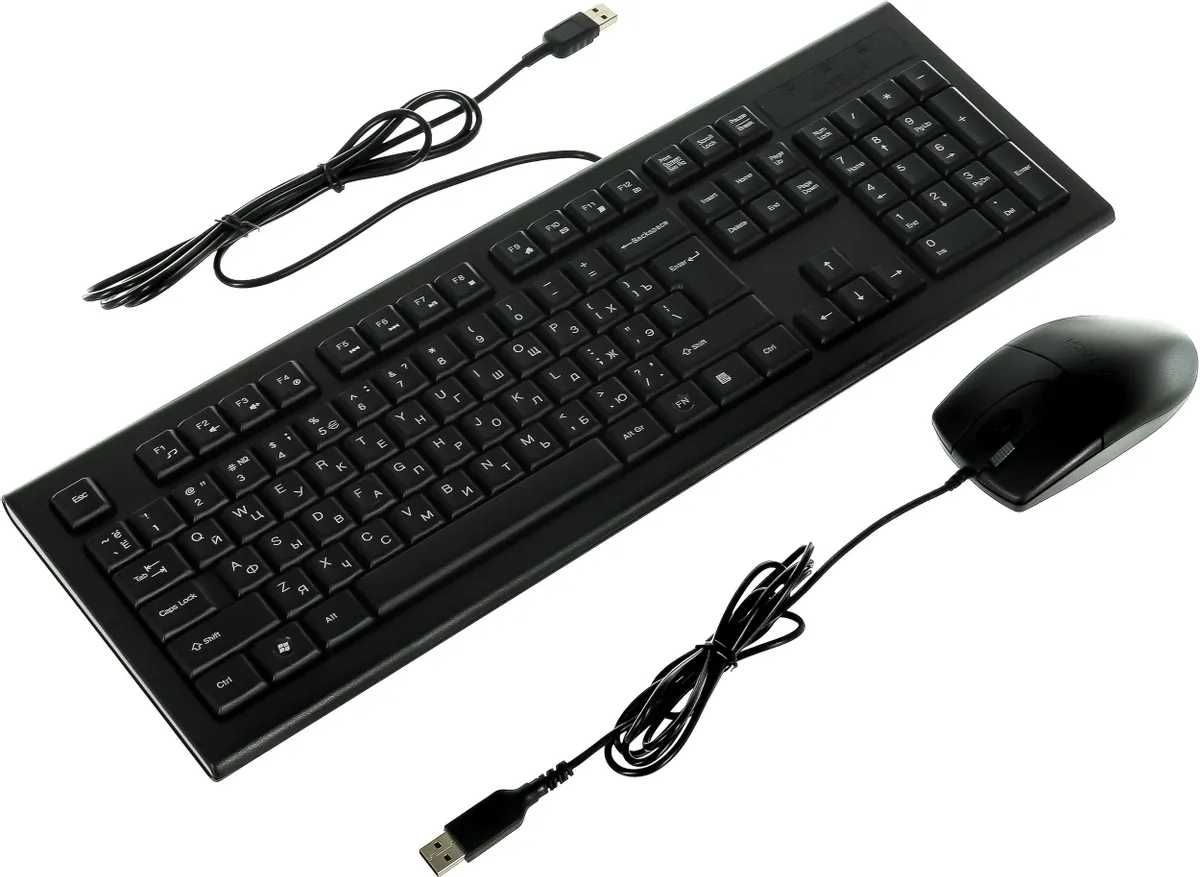 Комплект (клавиатура + мышь) A4TECH KR-8520D Black
