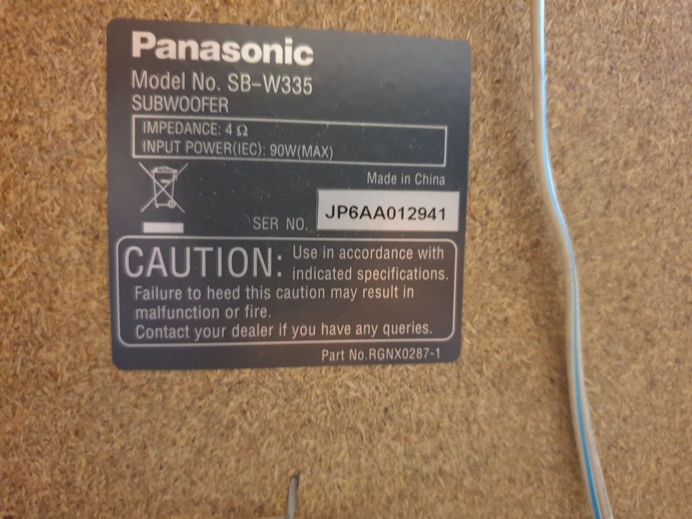 Panasonic DVD home theater sound system SA-HT335