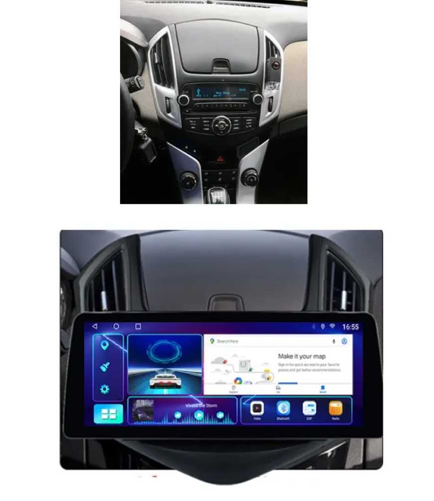 CHEVROLET CRUZE 2012-2015 J300 J308 12.3", андроид навигация,9059+9501