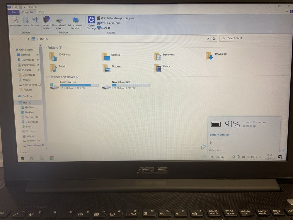 Лаптоп 15.6” Asus X502C Windows 10