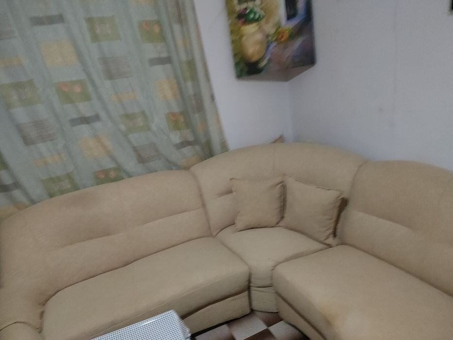 Продавам холова гарнитура диван ъглов с един фотйол