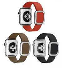 Bratara piele Buckle Apple Watch 1,2,3,4,5,6,7,8,9 SE model NOU