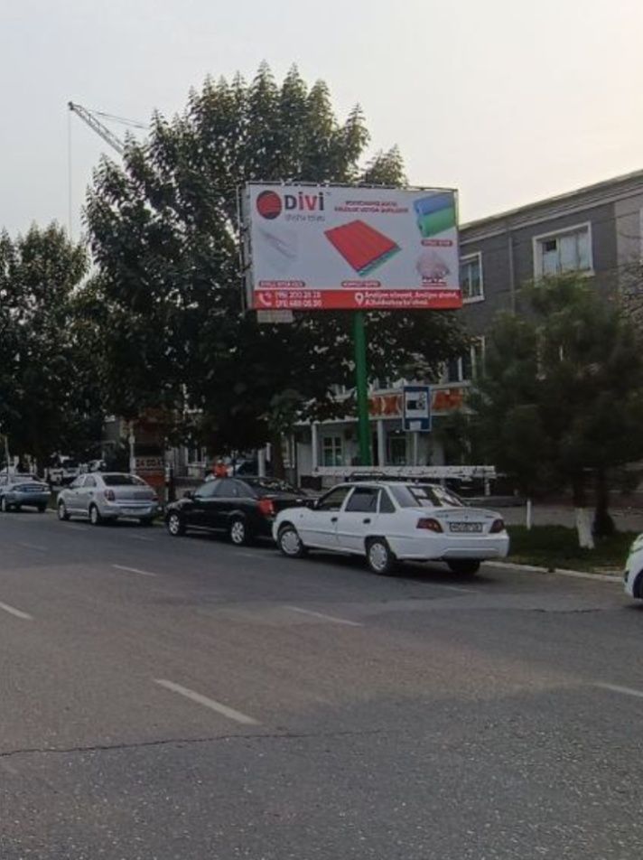 Bilbordlarda reklama  Qarshida/ Реклама на билбордах  Қарши