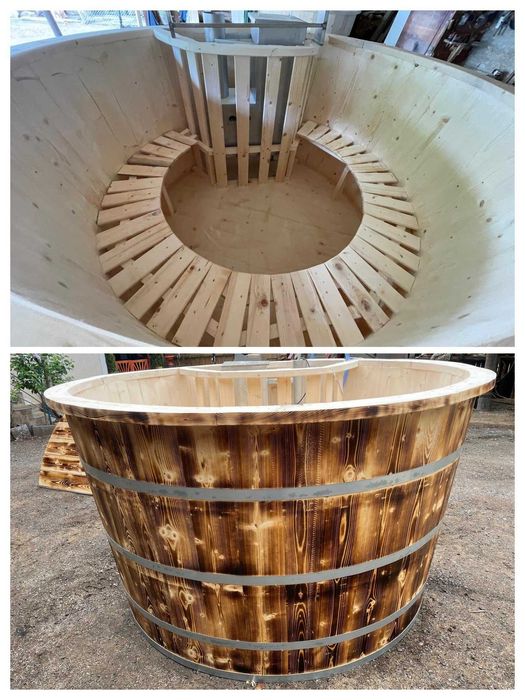 Ciubăr hot tub pe lemne pentru 6 8 persoane 499 pe închiriez zi