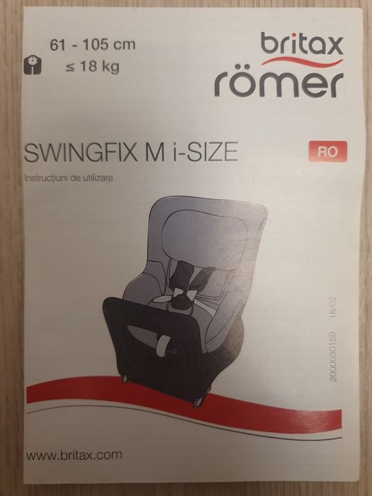 Scaun auto rear facing Britax Romer Swingfix M i -size