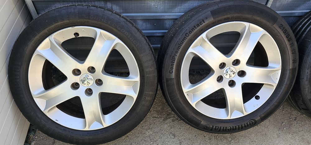 Jante Peugeot 407 R17 + roata de rezerva de aceleași dimensiuni