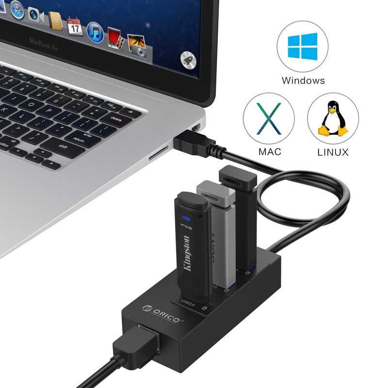 USB HUB - 3*USB 3.0 + LAN Gigabit Ethernet адаптер